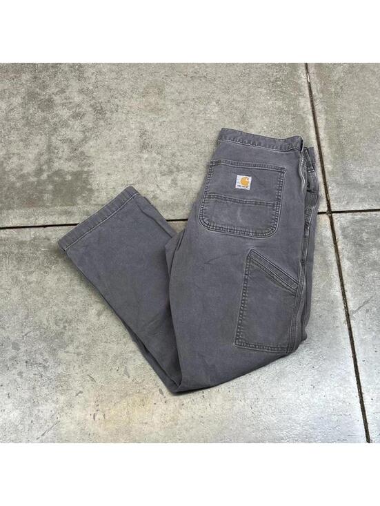 Carhartt Other - vintage carhartt faded grey relaxed baggy fit cargo pants size 31 x 30